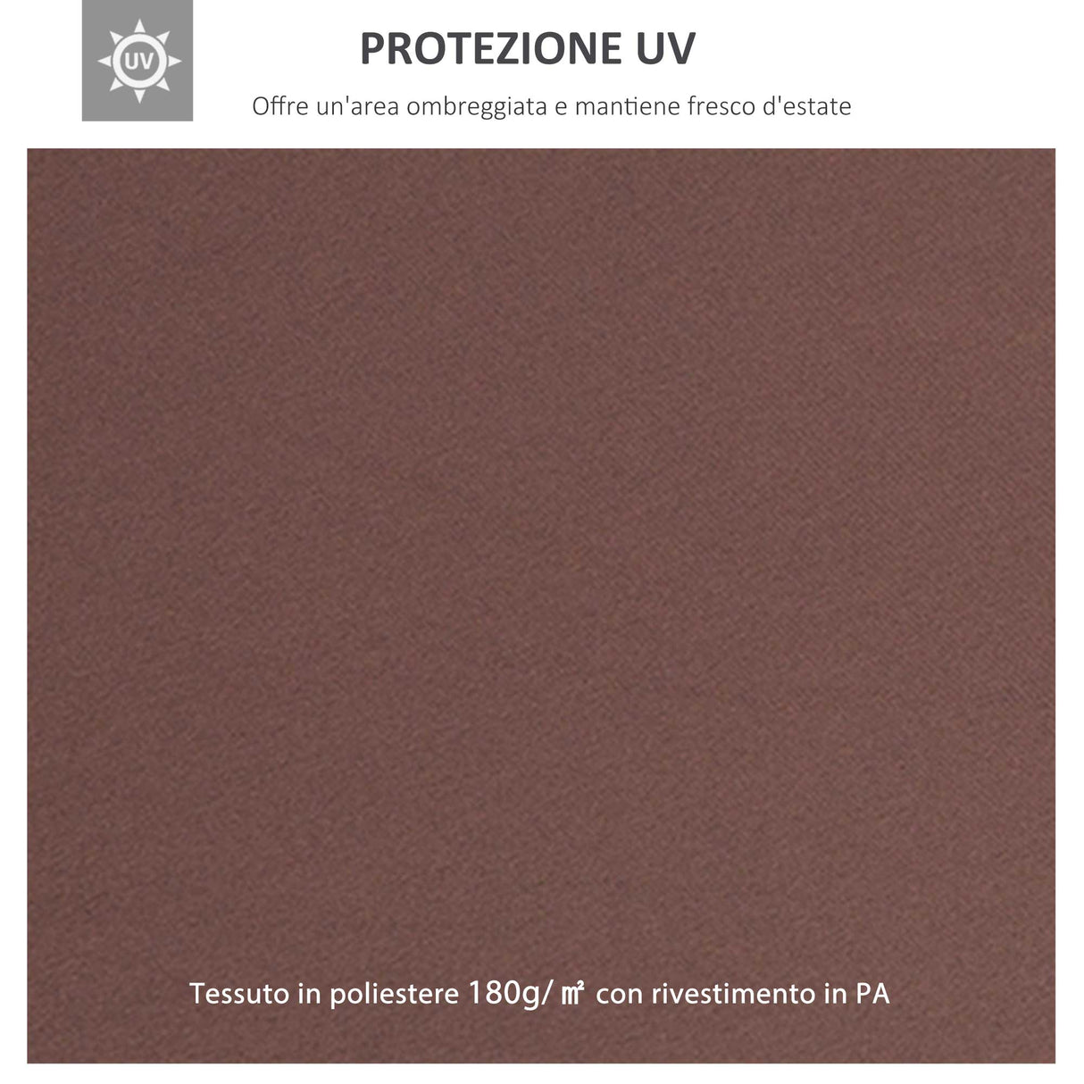 easycomfort easycomfort tetto di ricambio per gazebo da giardino impermeabile doppio tetto 3x4m