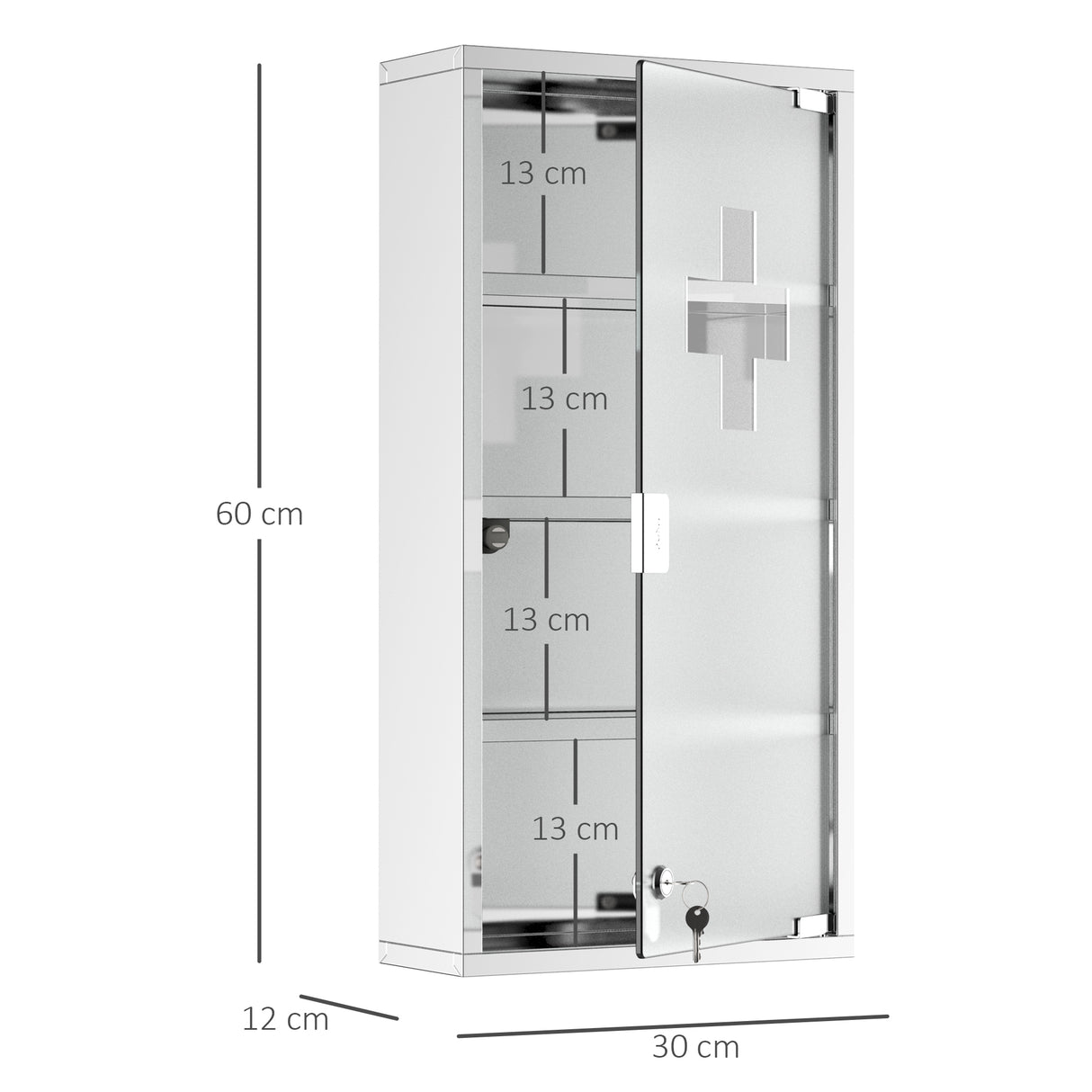 easycomfort easycomfort armadietto medicinale cassetta porta medicina a quattro ripiani in acciaio inox 30 x 12 x 60cm ean 8054111841658