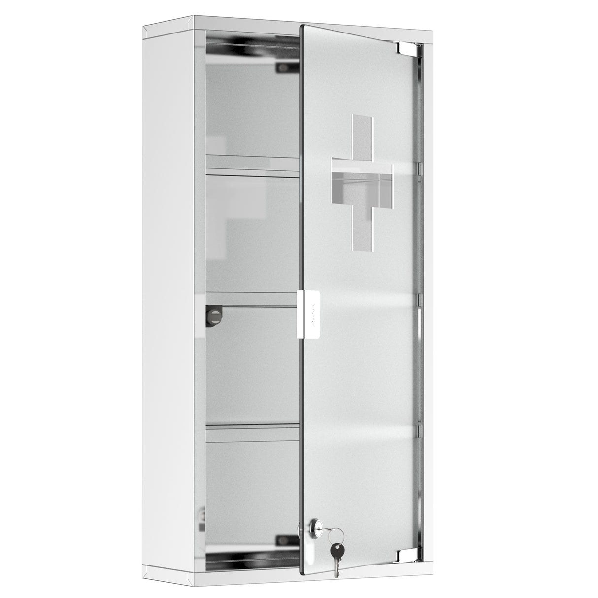 easycomfort easycomfort armadietto medicinale cassetta porta medicina a quattro ripiani in acciaio inox 30 x 12 x 60cm ean 8054111841658