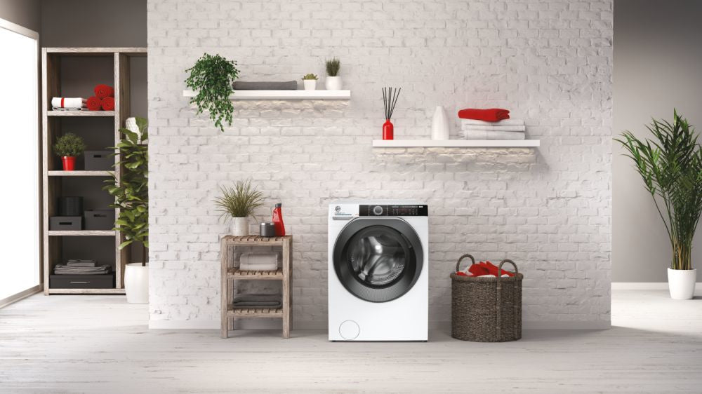 lavatrice a carico frontale hoover h wash 500 10 kg hwe 410ambs 1 s classe a a85xl60xp59 1400 giri motore inverter e funzione vapore hwe410ambs 38577