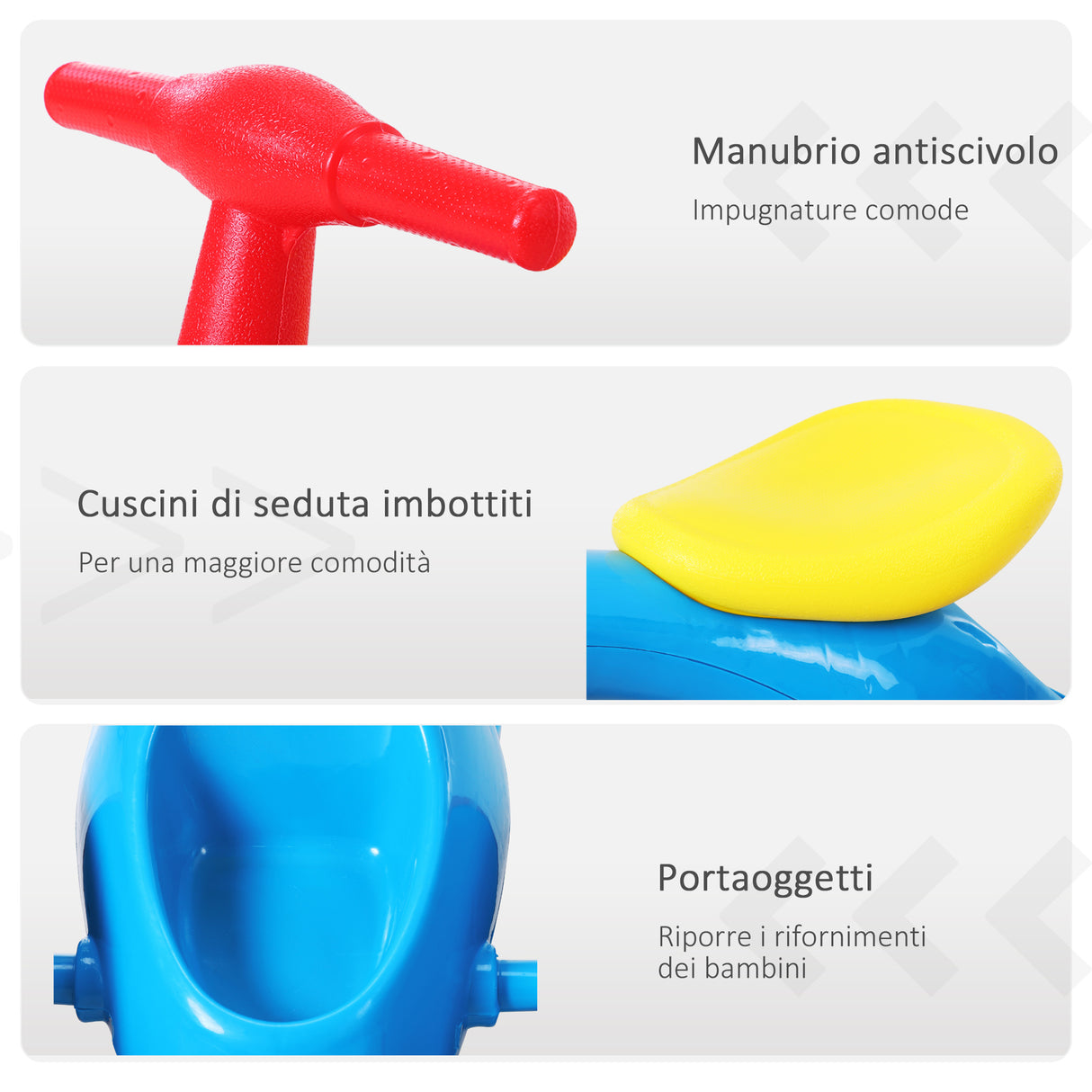 easycomfort easycomfort bicicletta equilibrio senza pedali giochi con 4 ruote per bambini da 18 36 mesi blu e rosso 57cm x 33 5cm x 42 5cm