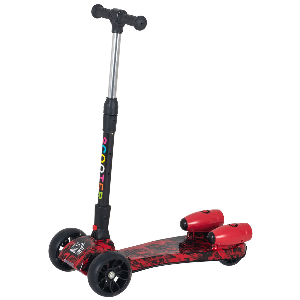 easycomfort easycomfort monopattino 3 ruote pieghevole altezza regolabile per bambini 3 8 anni rosso