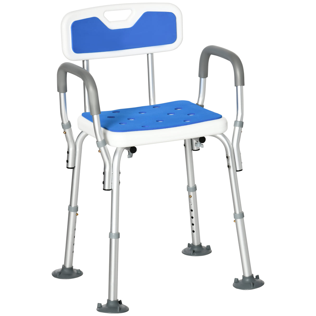 easycomfort easycomfort sedia per doccia con imbottitura e altezza regolabile braccioli e piedini a ventosa