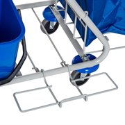 easycomfort easycomfort carrello pulizie professionale con 4 secchi 18l6l sacco spazzatura impermeabile blu e arancione 93x70x97cm ean 8054144139395