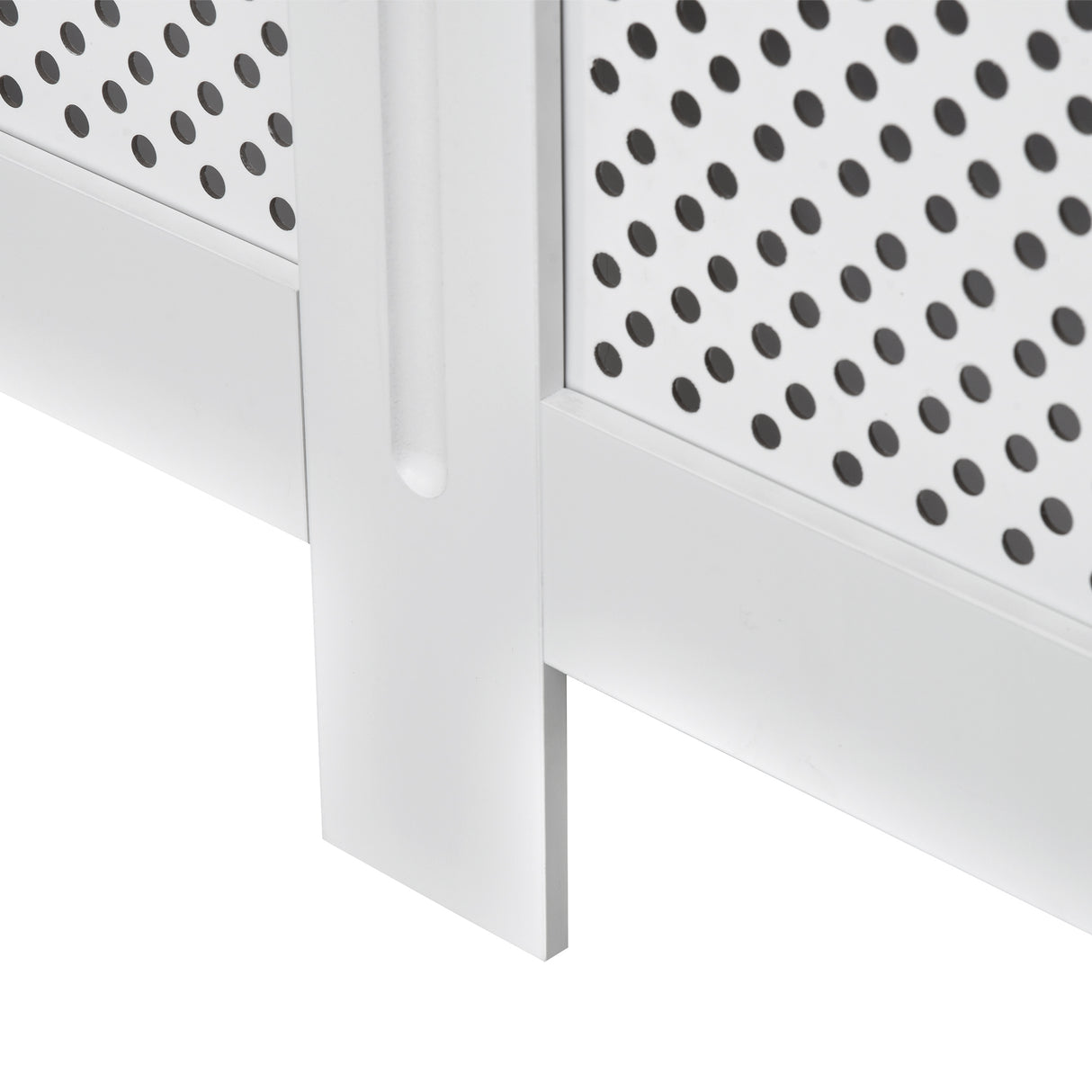 easycomfort easycomfort copritermosifone in legno a griglia bianco 111.5x82x19cm