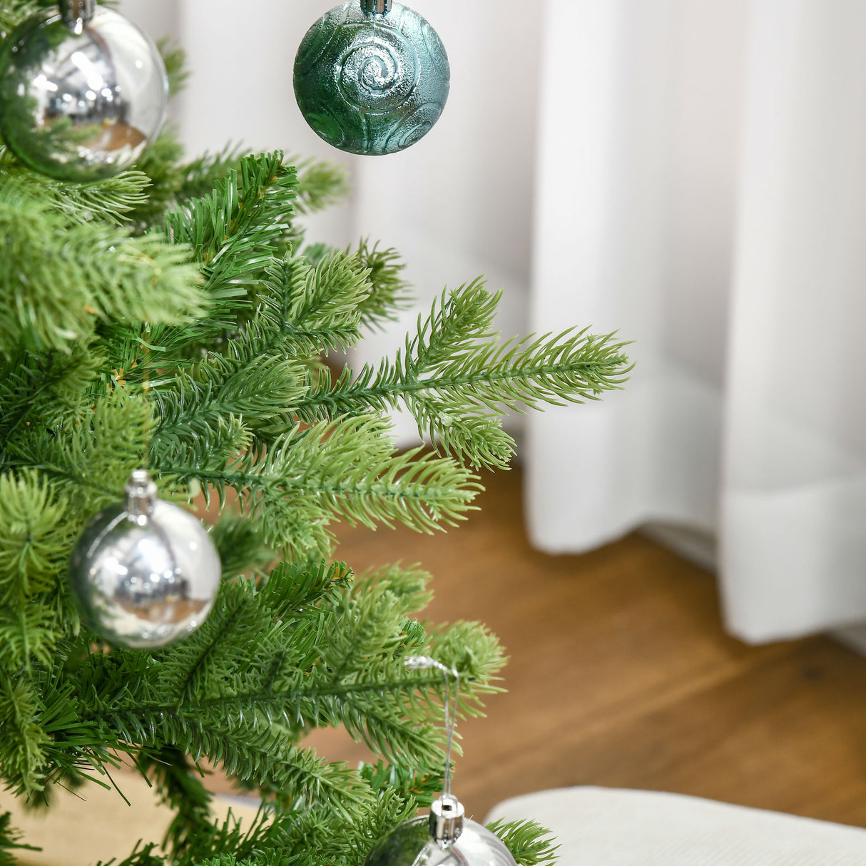 easycomfort easycomfort albero di natale per interni con 2056 rami e base in metallo 124x228 cm verde