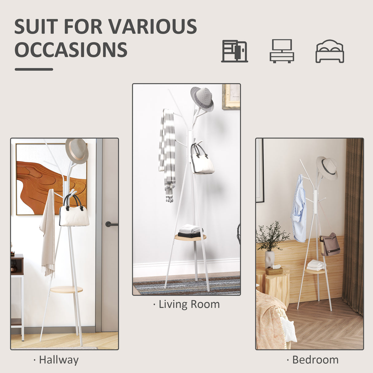 easycomfort easycomfort appendiabiti da terra verticale moderno per ingresso 45x45x180cm bianco ean 8054111840194