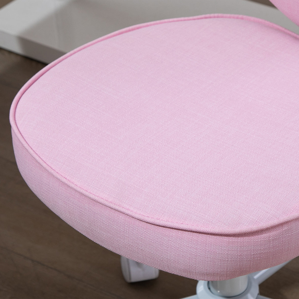 easycomfort easycomfort sedia per scrivania a forma di cuore con 5 rotelle e altezza regolabile in tessuto rosa 40x50x79 89cm ean 8054144131924