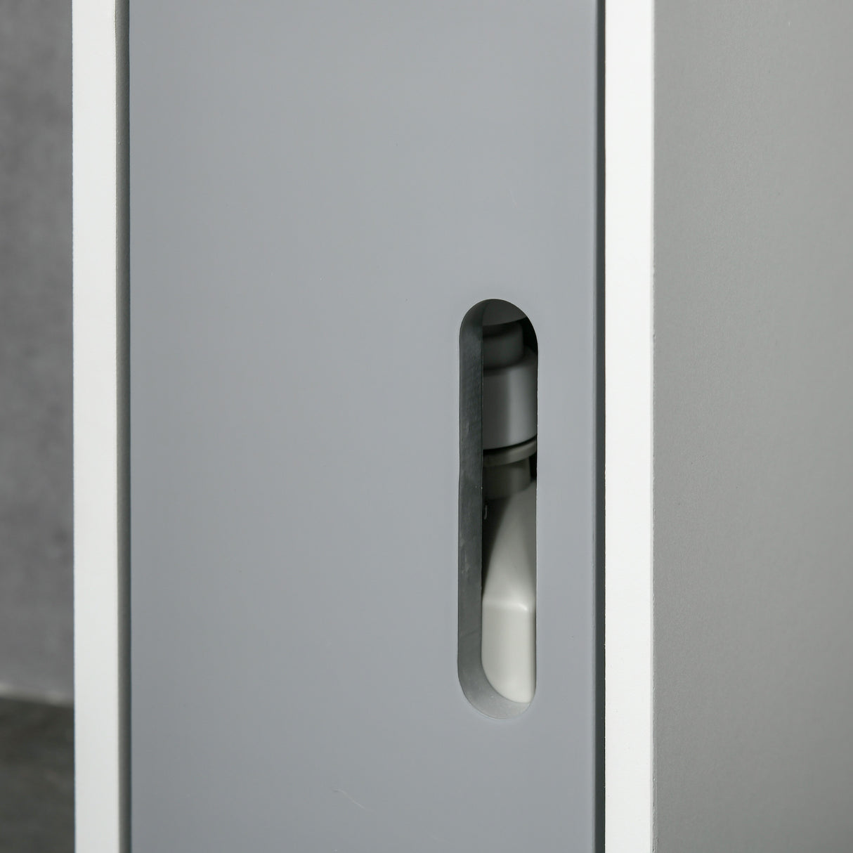 easycomfort easycomfort colonna bagno con mensole e armadietti mobile alto salvaspazio in legno 15x17x120cm bianco e grigio
