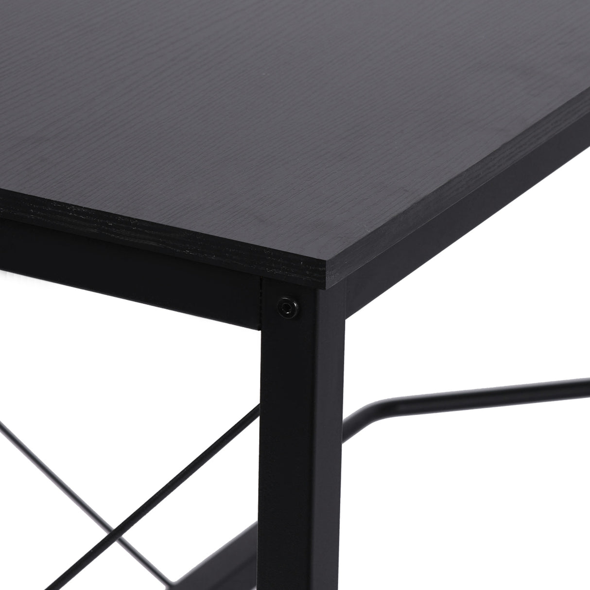 easycomfort easycomfort scrivania spaziosa nera e finitura in rovere perfetta postazione da lavoro per casa e ufficio a forma di l con soluzione angolare finitura in rovere 150x150x76cm nera ean 8054144134499