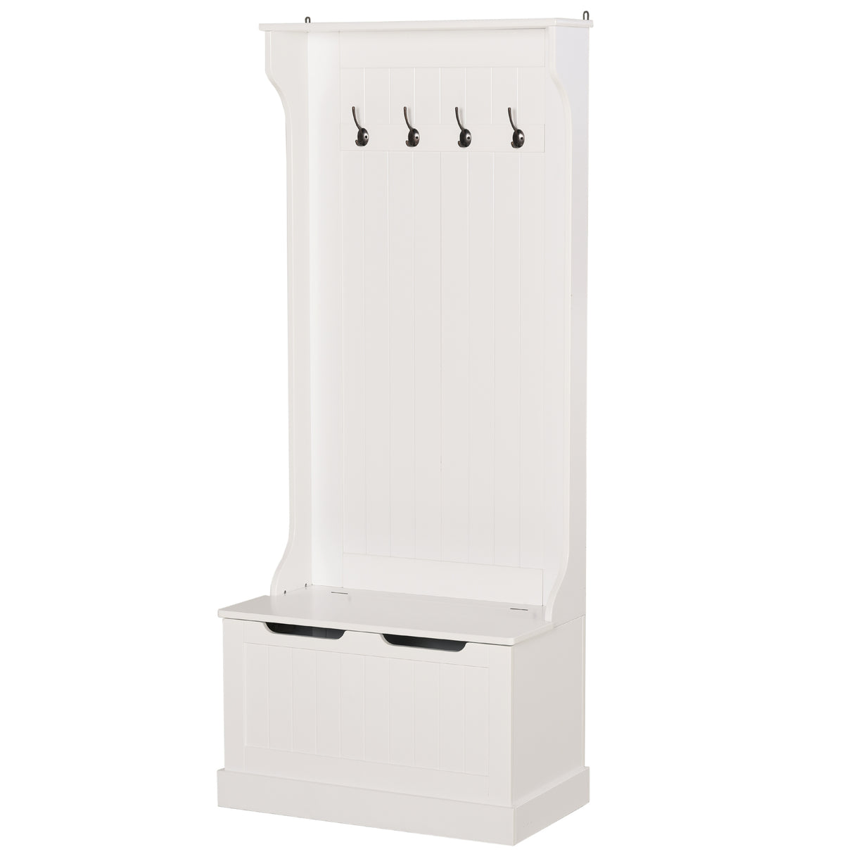 easycomfort easycomfort appendiabiti con panca contenitore in mdf per casa e ingresso max 100kg 71 5 x 39 5 x 170cm bianco ean 8054144139944