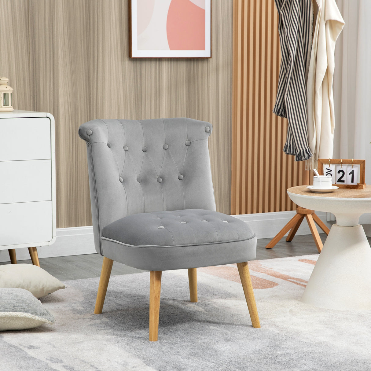 easycomfort easycomfort sedia moderna per soggiorno e sala da pranzo con seduta imbottita e tessuto vellutato 60x66x79 cm grigia
