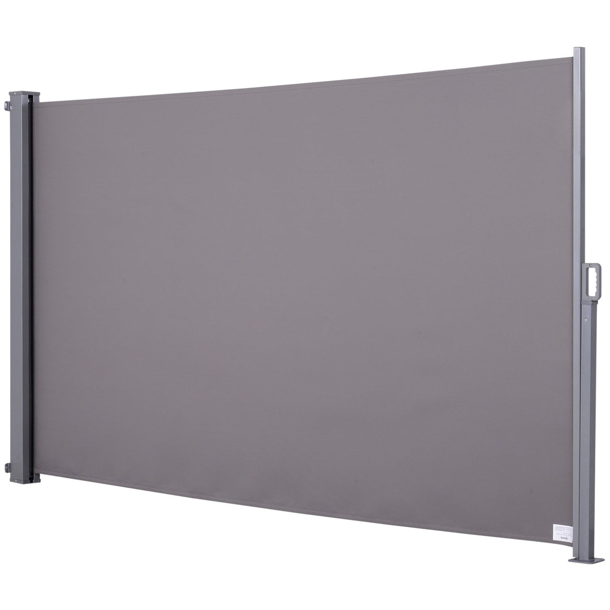 easycomfort easycomfort tenda da sole laterale e avvolgibile protezione vento privacy 3x1.6m grigio