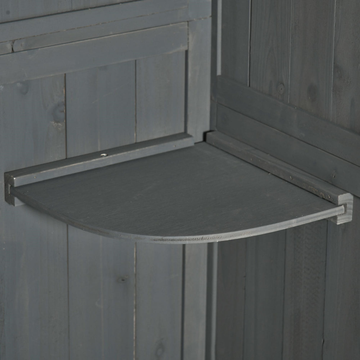 easycomfort easycomfort capanno da giardino porta attrezzi in legno impermeabile 77x54 2x179cm grigio