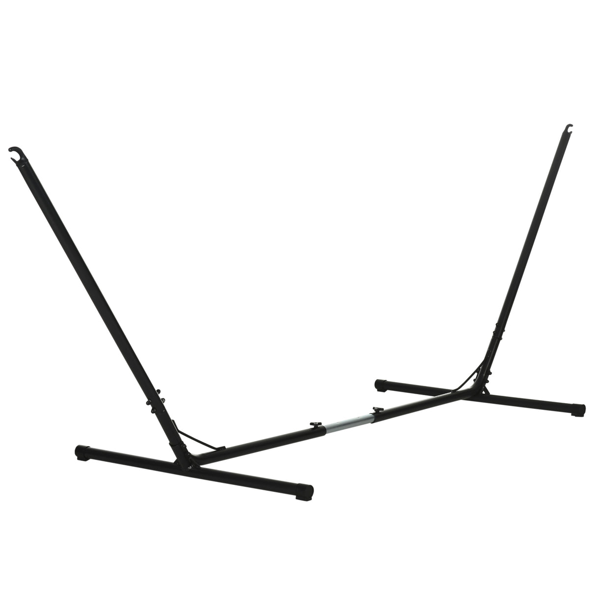 easycomfort easycomfort supporto struttura portante per amaca regolabile max. 150 kg nero 308 380x108x120cm