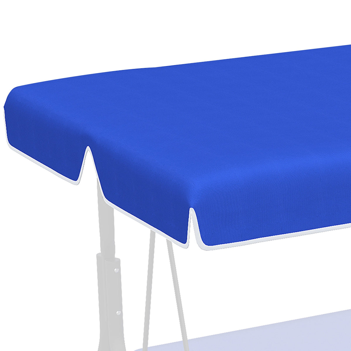 easycomfort tettuccio di ricambio per dondolo in poliestere con protezione uv50+ 192x144cm blu