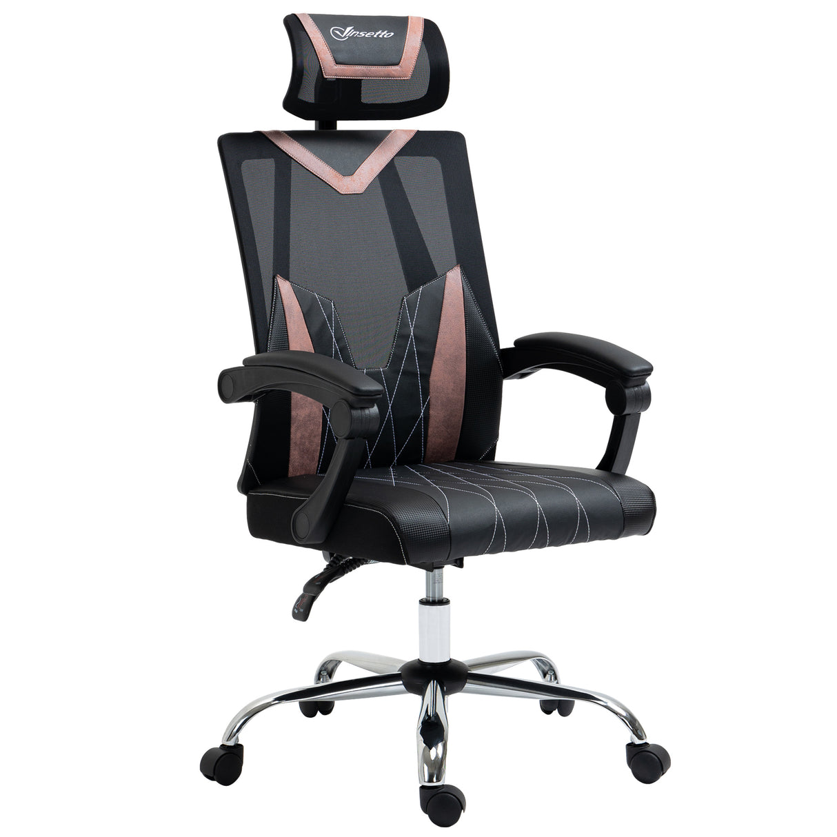 easycomfort easycomfort sedia da ufficio ergonomica inclinabile a 130 con supporto lombare e cervicale 58x62 5x112 120cm