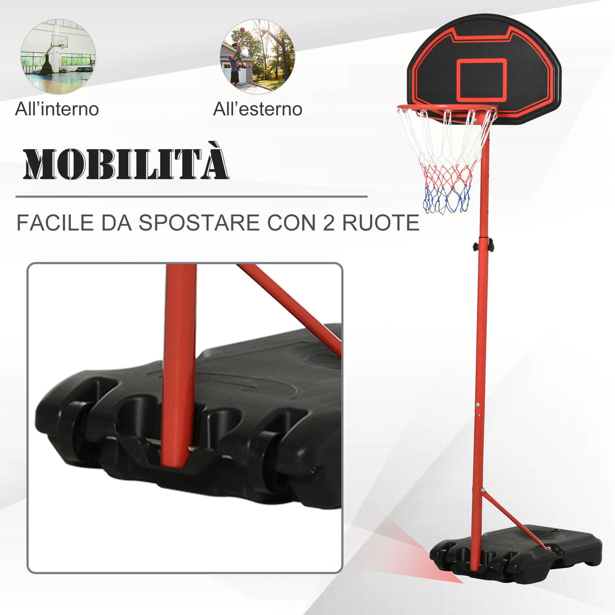 easycomfort easycomfort canestro portatile per bambini con altezza regolabile e base da riempire in acciaio e nylon