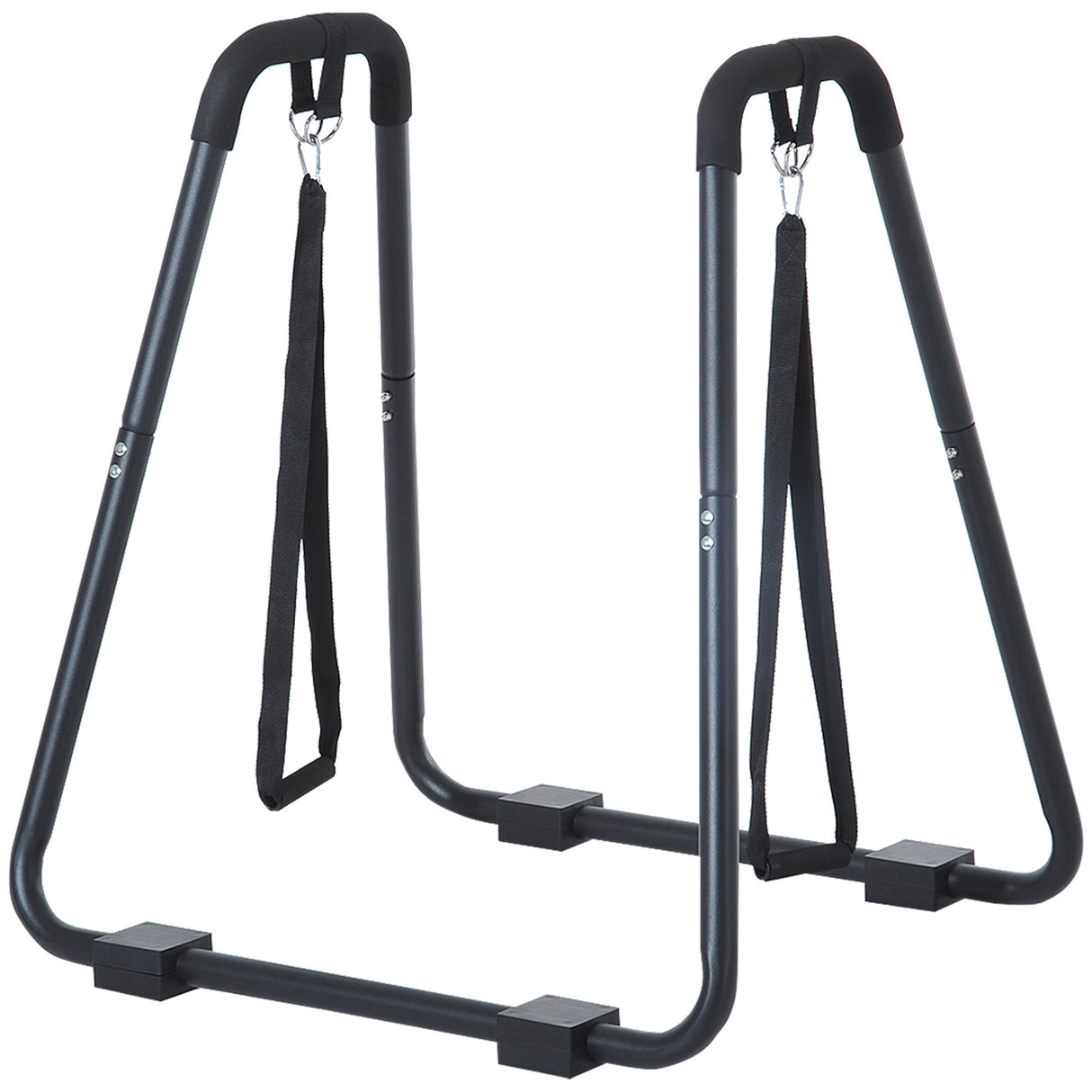 easycomfort easycomfort dip station parallele con passanti e maniglie imbottite in acciaio