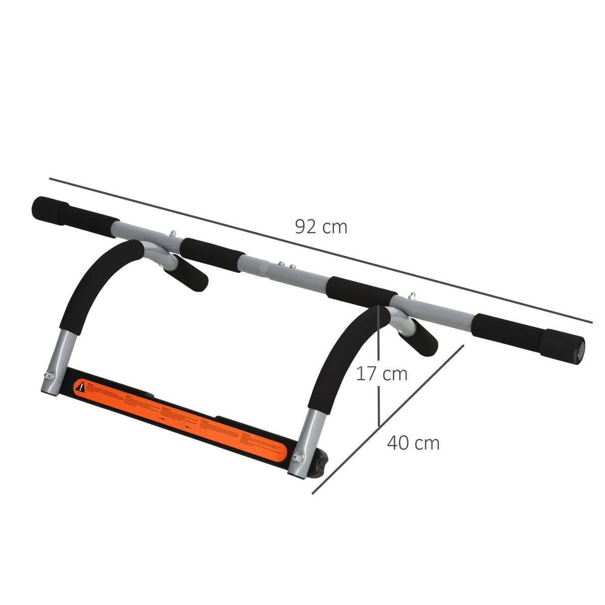 easycomfort easycomfort barra per trazioni a pressione per porta installazione senza viti e telaio in tubi di acciaio peso max 110 kg ean 8054111840408