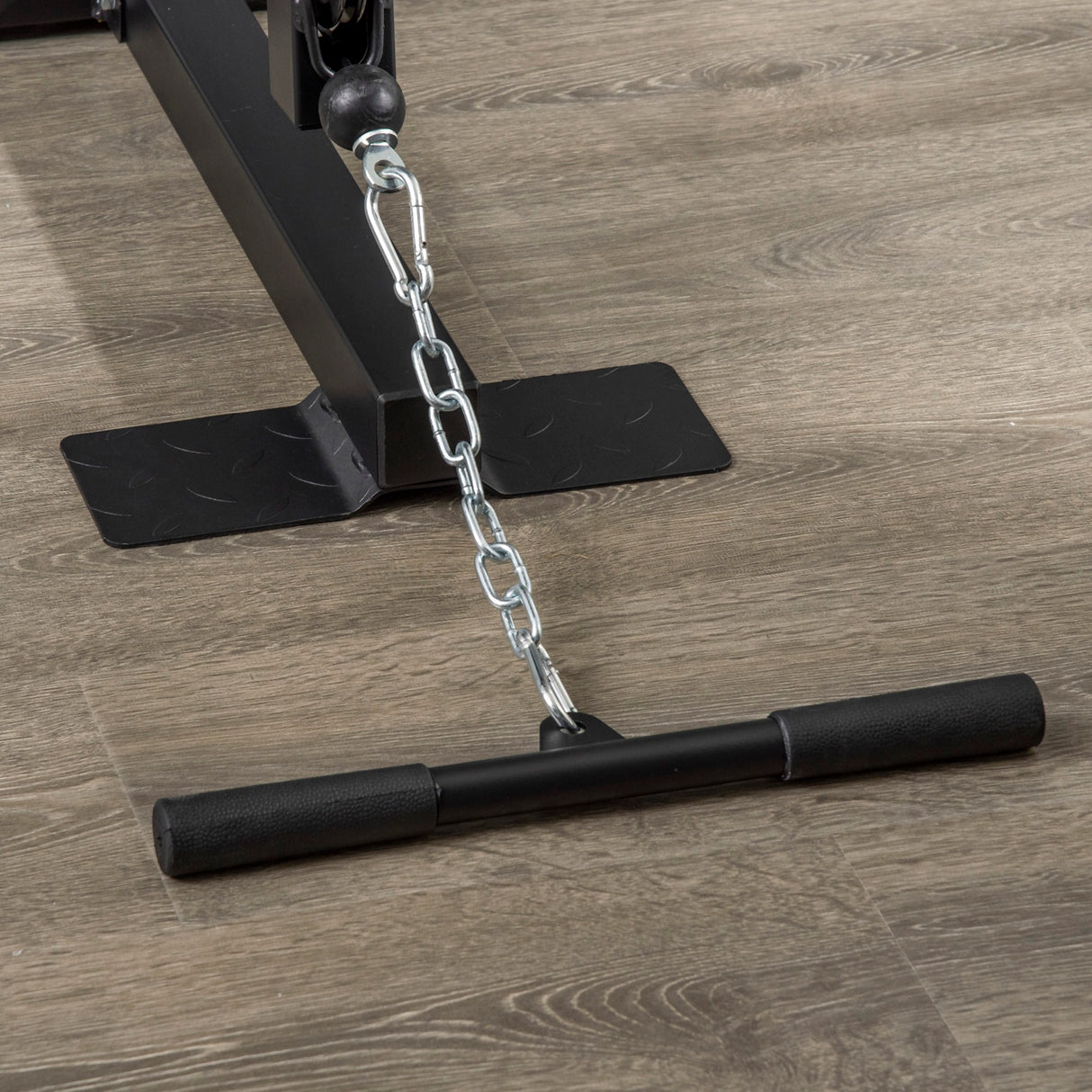 easycomfort easycomfort stazione fitness multifunzione power tower con pesi fino 45kg e panca imbottita 135x103x210cm