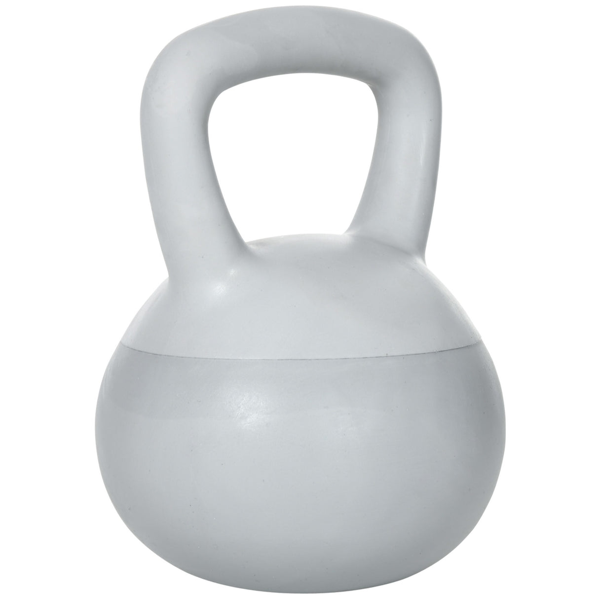 easycomfort kettlebell 4kg in pvc e sabbia metallica per allenamento spalle e bicipiti 19x19x26 cm grigio
