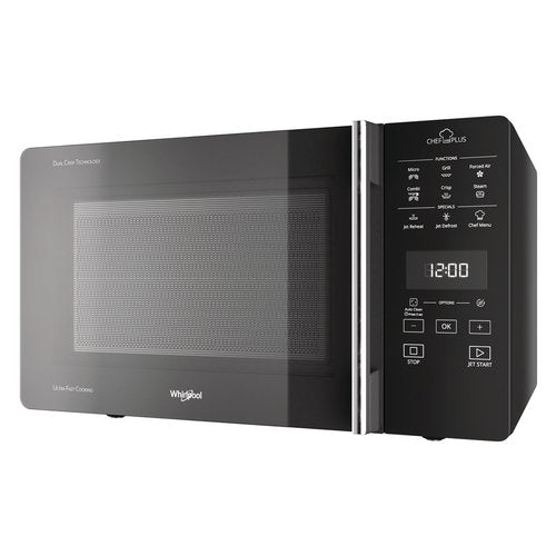 whirlpool microonde combinato whirlpool chef plus mcp 359 sl 800 w 25 litri grill a30xl52xp494 funzione cottura a vapore argento ean 8003437862069