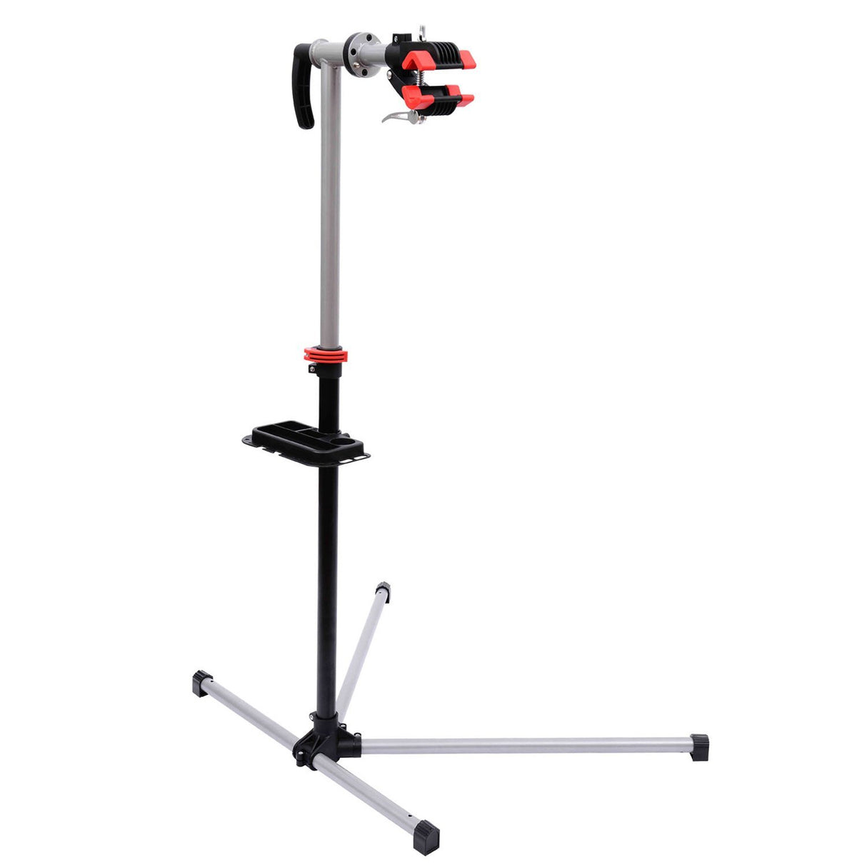 easycomfort easycomfort cavalletto manutenzione bici con piedistallo e vassoio in acciaio 100x56x120 190cm