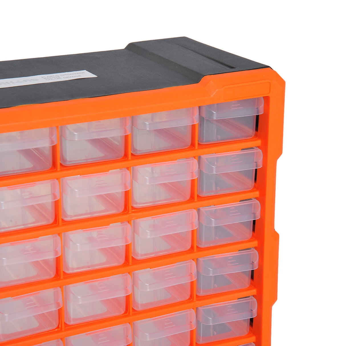 easycomfort easycomfort cassettiera box per accessori minuteria arancione 38x16x47.5cm