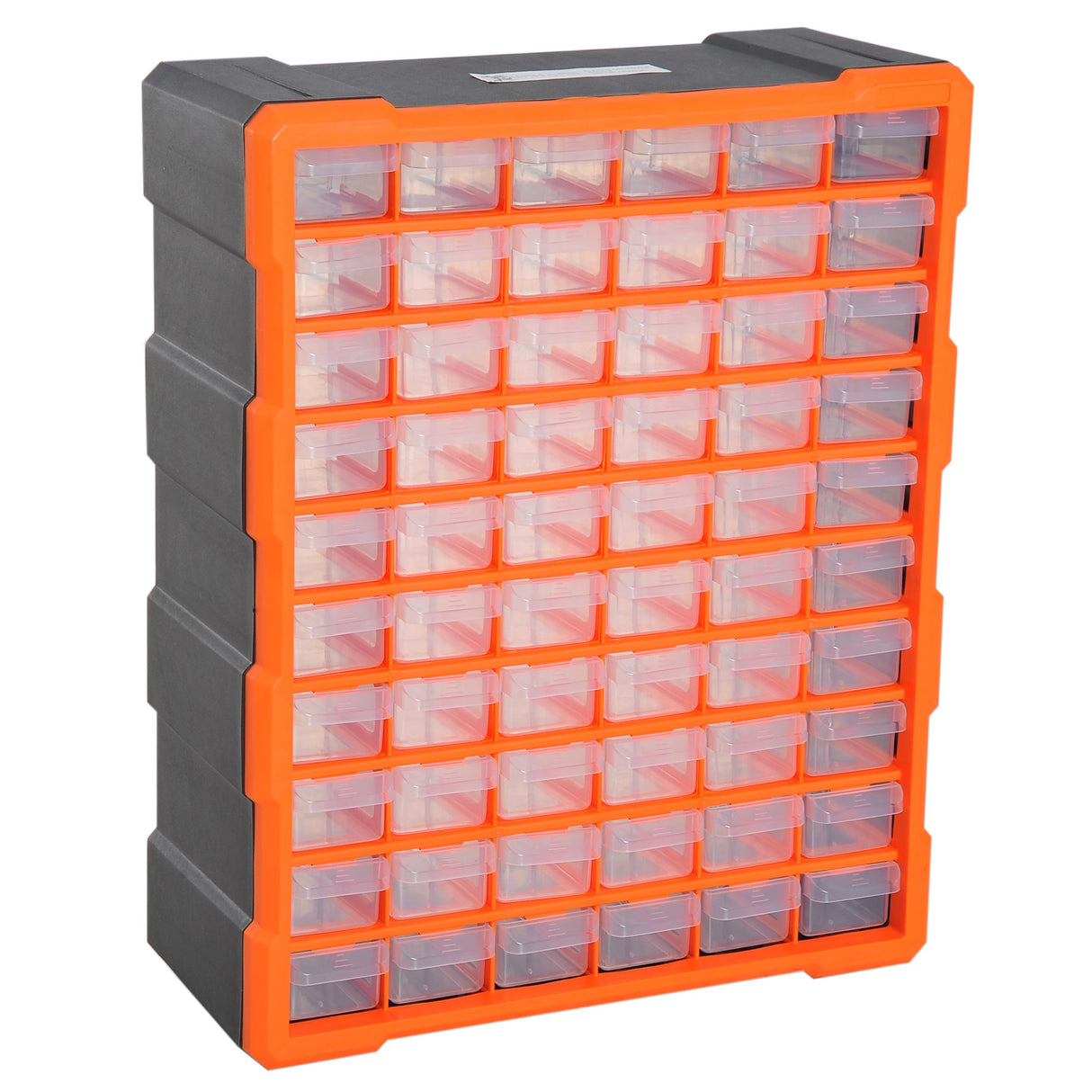 easycomfort easycomfort cassettiera box per accessori minuteria arancione 38x16x47.5cm