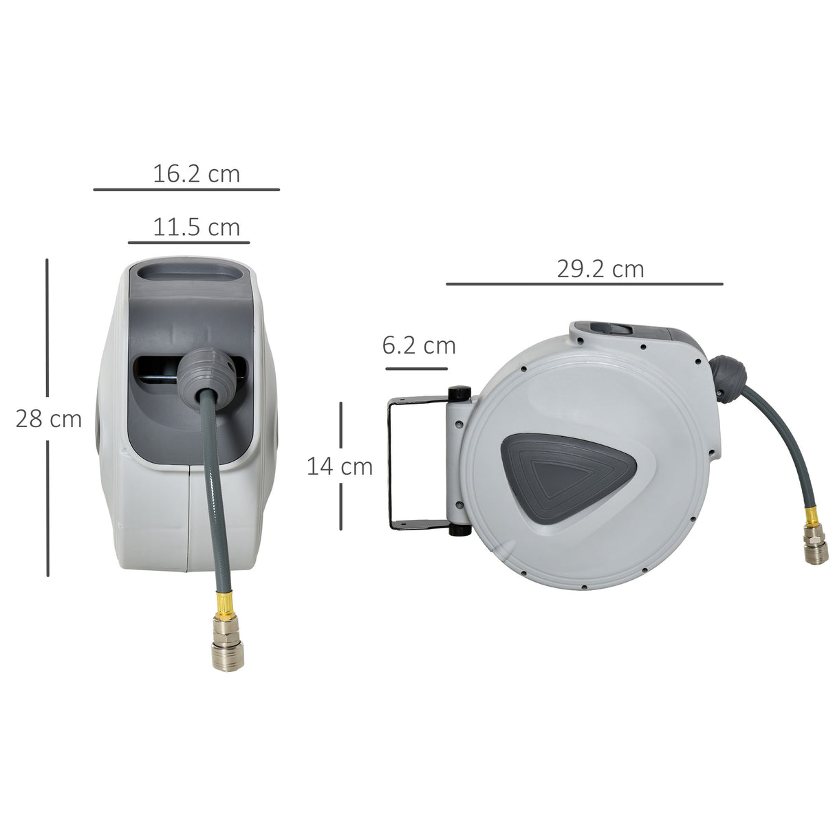 easycomfort easycomfort avvolgitubo automatico da parete con attacco 3 8 10 _ 2m