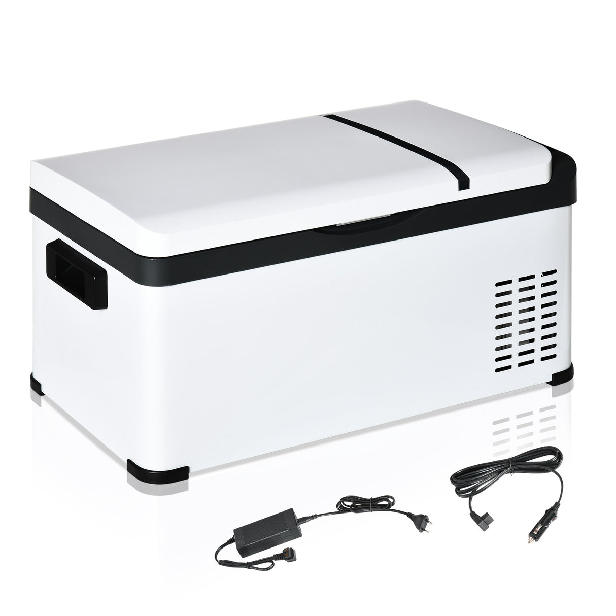 easycomfort frigo portatile elettrico a compressore 20l con maniglia e schermo lcd frigorifero piccolo da 12 24v dc e 110 240v ac per auto e camion