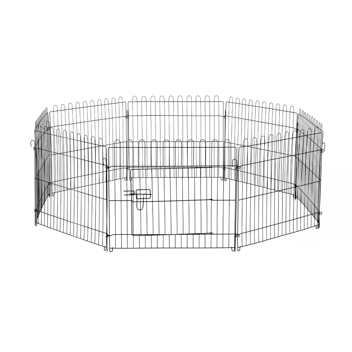 easycomfort easycomfort recinto per animali gatti cani cuccioli gabbia in acciaio 158 x 61cm nero