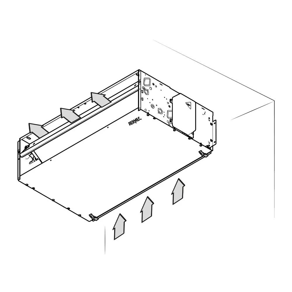 aermec ventilconvettore fan coil da incasso aermec fcz p 150 installazione verticale orizzontale batteria principale maggiorata senza comando