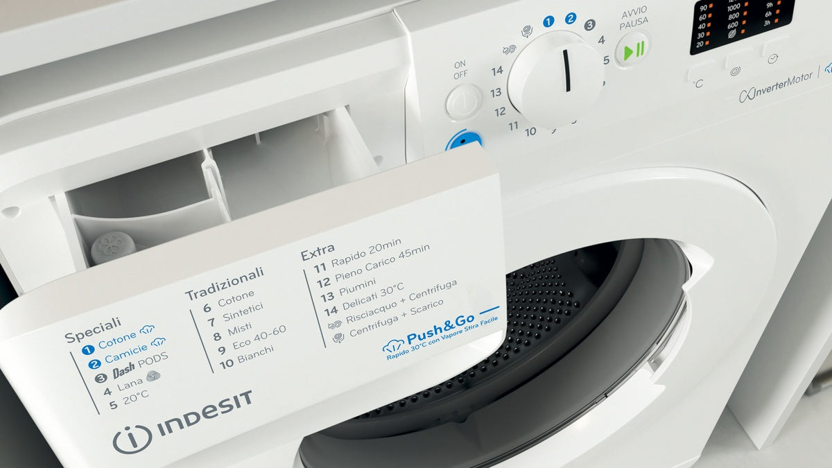 indesit lavatrice a carico frontale indesit bwa 81295x wv it innex steam 8 kg classe b 1200 giri a845xl595xp63 motore inverter auto pulizia bianco ean 8050147668078