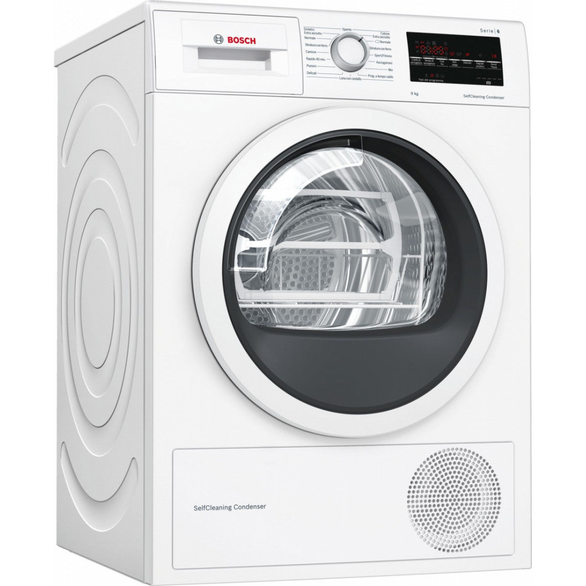 asciugatrice a pompa di calore bosch 9 kg wtw85449it con condensatore autopulente a84 2xl59 8xp59 9 classe a++