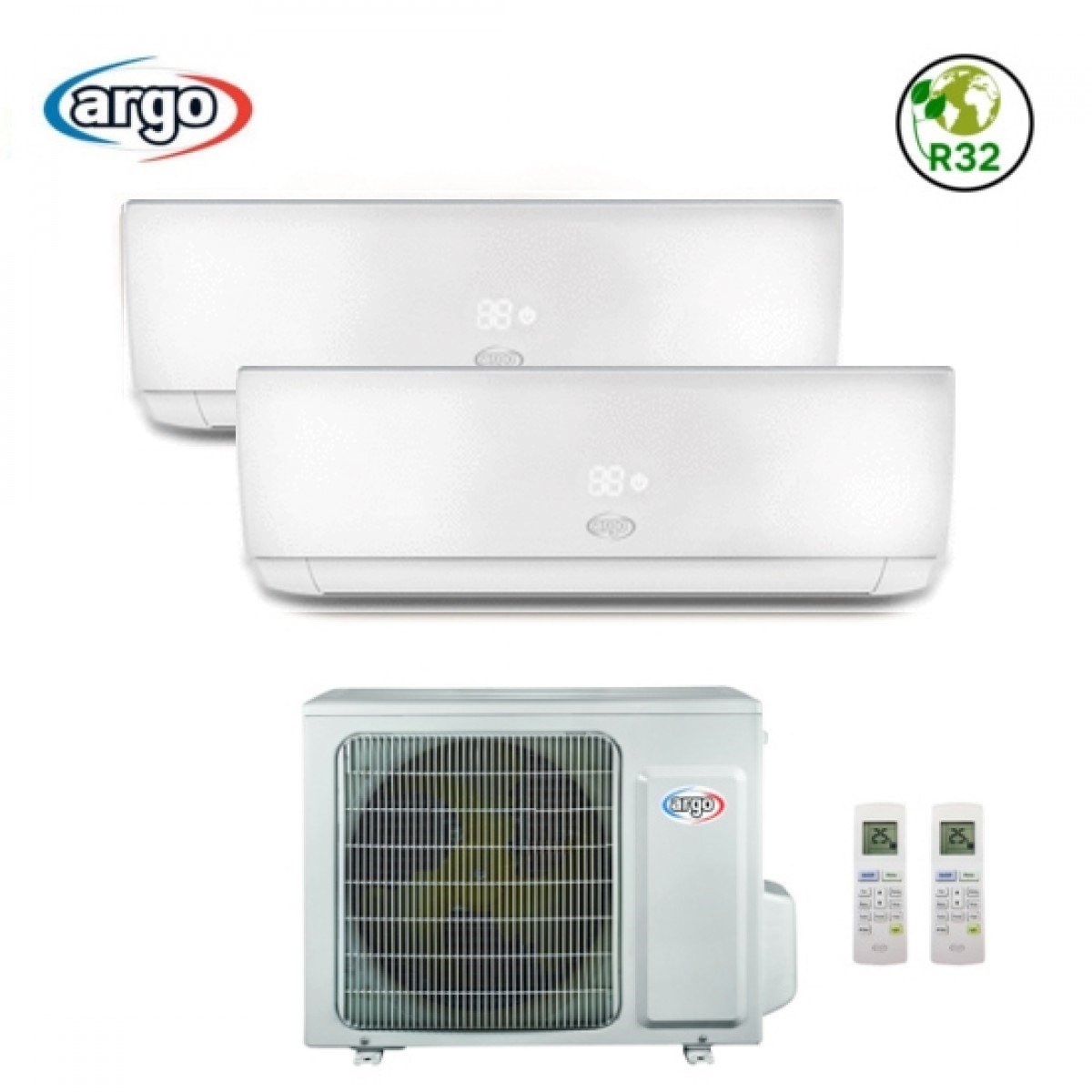 climatizzatore condizionatore argo dual split inverter serie ecolight 9_12 r 32 classe a__ a_ 9000_12000