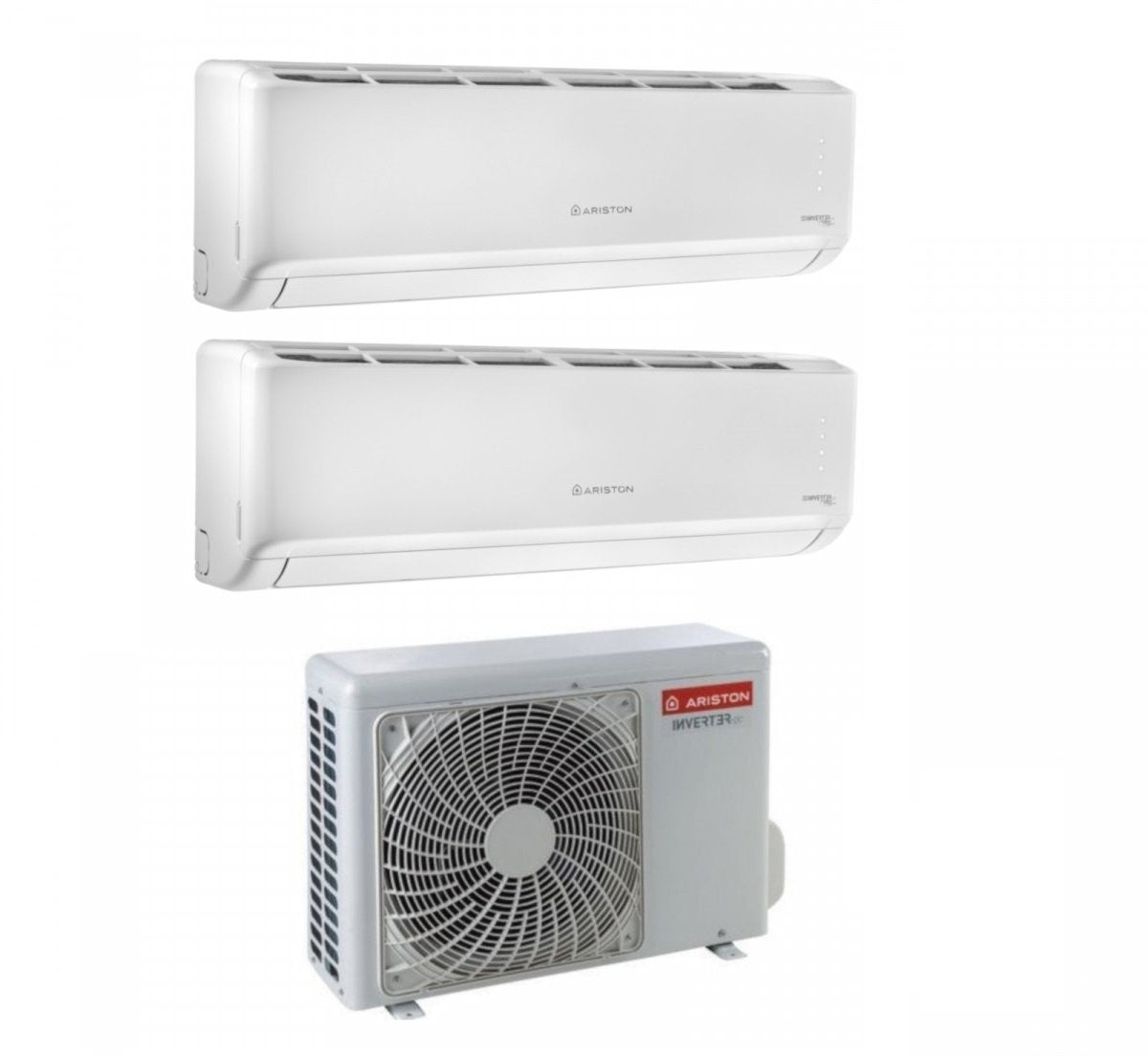 climatizzatore condizionatore ariston dual split inverter serie alys plus 12_12 con dual 50 xd0 o r 32 wi fi optional 12000_12000 new 2018