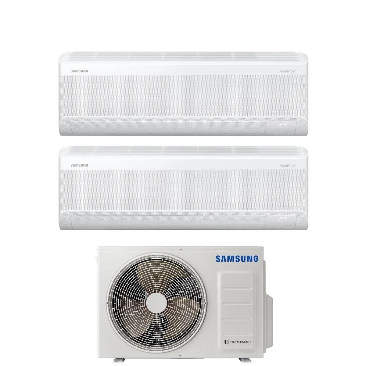 climatizzatore condizionatore dual split inverter samsung serie windfree elite 9000_12000 btu con aj050txj2kg a___ wi fi 9_12 r 32 novita