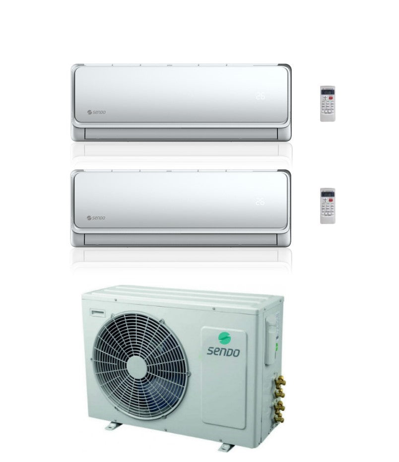climatizzatore condizionatore dual split inverter sendo ikaros l 12000_12000 con sfm 27ou3 au2 r 32 wi fi integrato 12_12 copia