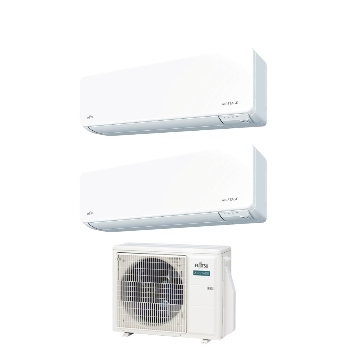 climatizzatore condizionatore fujitsu dual split inverter serie kg 9_9 con aoyg18kbta2 r 32 wi fi integrato 9000_9000