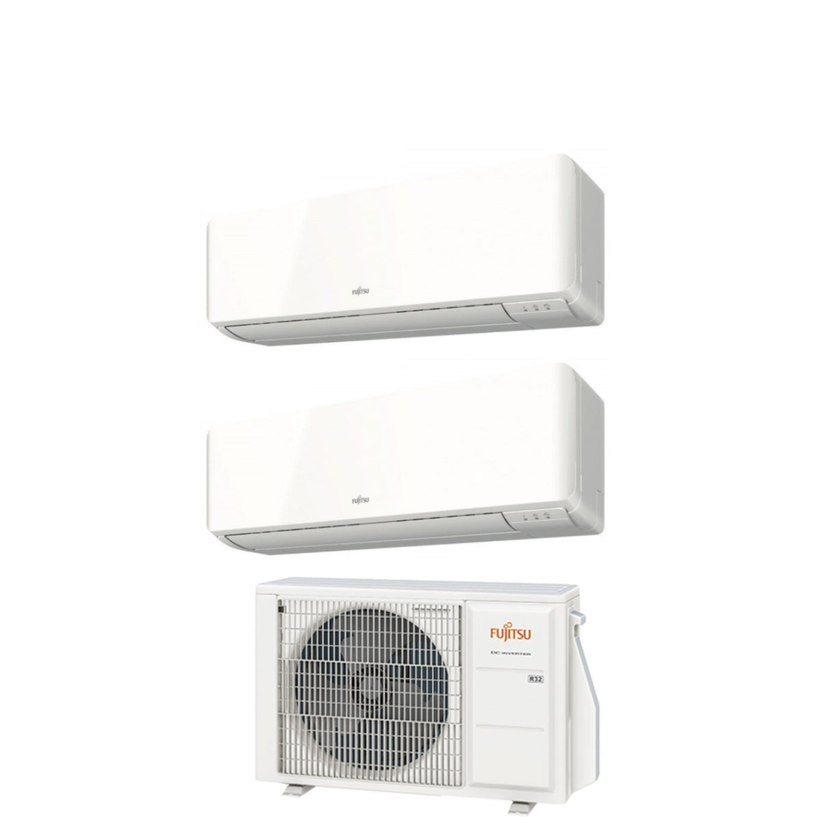 climatizzatore condizionatore fujitsu dual split inverter serie km 7_12 con aoyg14kbta2 r 32 wi fi optional 7000_12000 novita 9266
