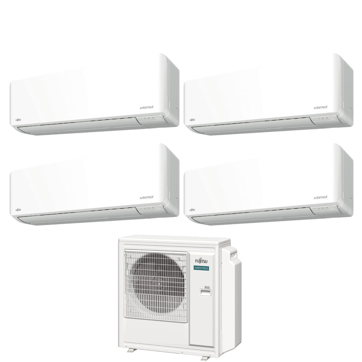 climatizzatore condizionatore fujitsu quadri split inverter serie km 7_7_7_9 con aoyg30kbta4 r 32 wi fi integrato 7000_7000_7000_9000