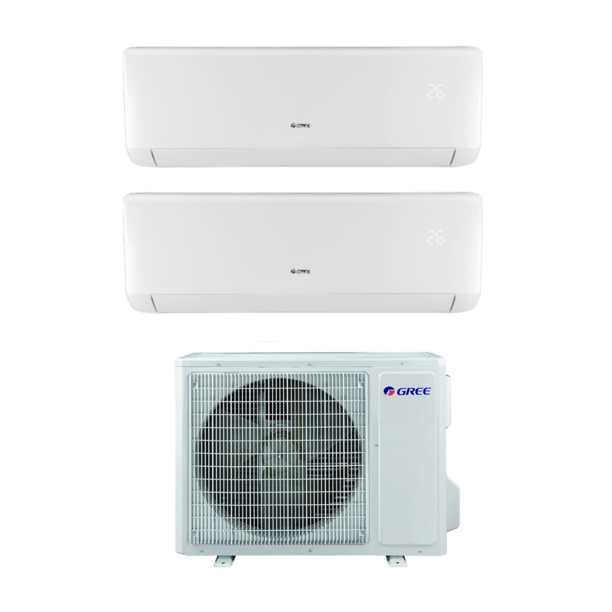 climatizzatore condizionatore gree dual split inverter serie bora 9_9 con gwhd24nk6ko r 32 9000_9000