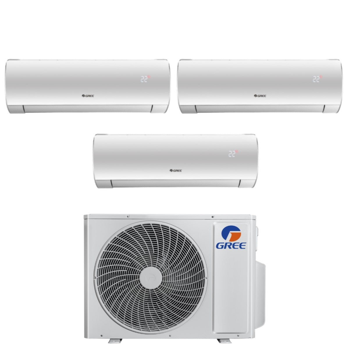 climatizzatore condizionatore gree trial split inverter serie fairy 9_12_12 con gwhd 36 nk6lo r 32 wi fi integrato 9000_12000_12000