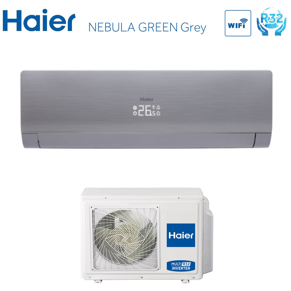 climatizzatore condizionatore haier inverter serie pearl 9000 btu as25pbahra r 32 wi fi integrato a__ a_