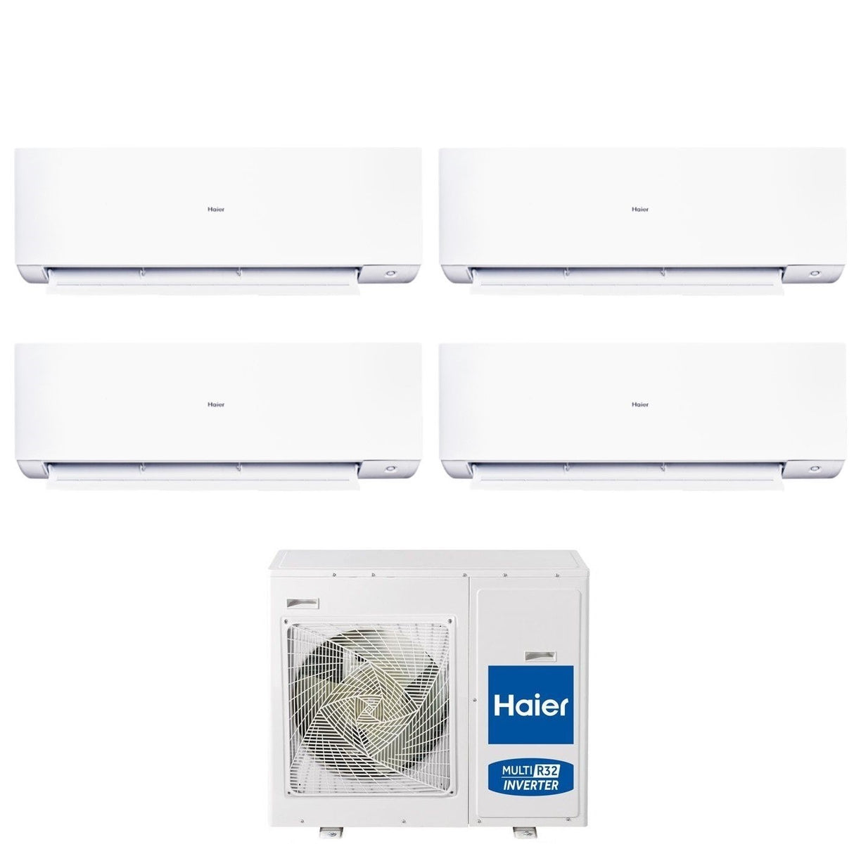climatizzatore condizionatore haier quadri split inverter serie expert 9_9_12_12 con 4u85s2sr5fa r 32 wi fi integrato 9000_9000_12000_12000