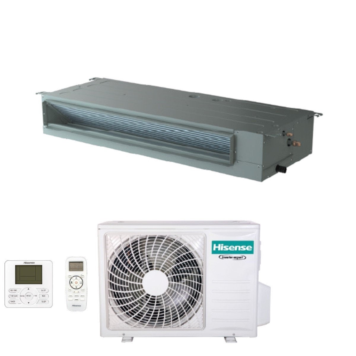 climatizzatore condizionatore hisense canalizzato canalizzabile r 32 24000 btu aud71ux4rcl4 a__ con comando remoto e cablato novita