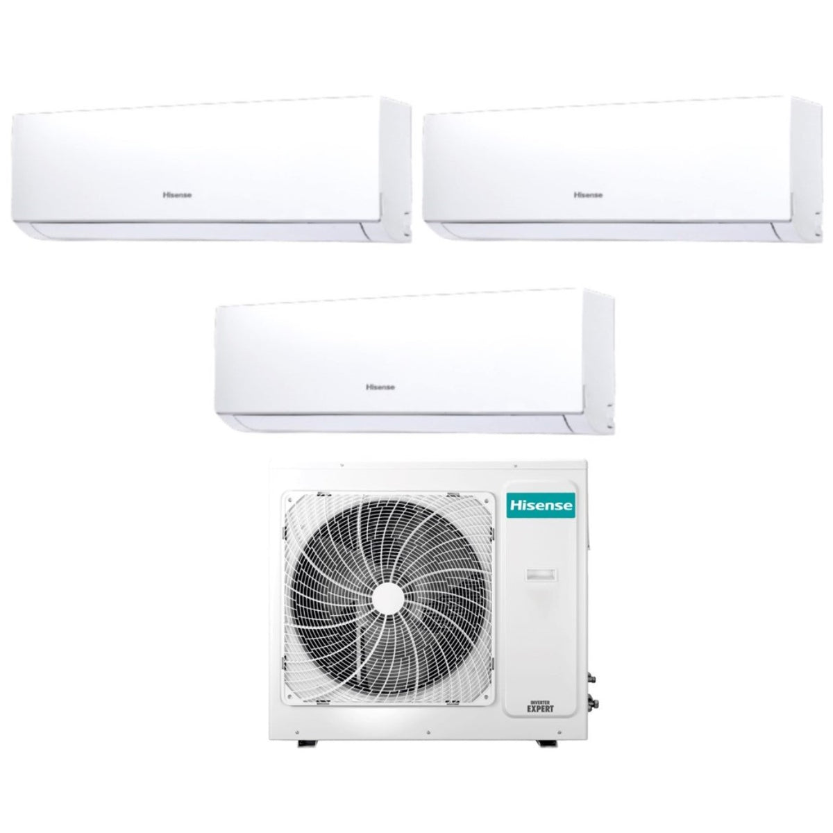 climatizzatore condizionatore hisense trial split inverter serie new comfort 9_9_18 con 4amw81u4raa r 32 classe a_ a 9000_9000_18000 new 2018
