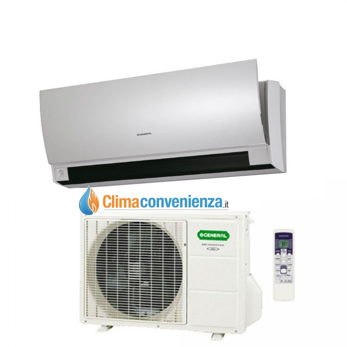 climatizzatore condizionatore inverter general fujitsu serie ltca ashg12ltca 12000 btu a___ con sensore di movimento